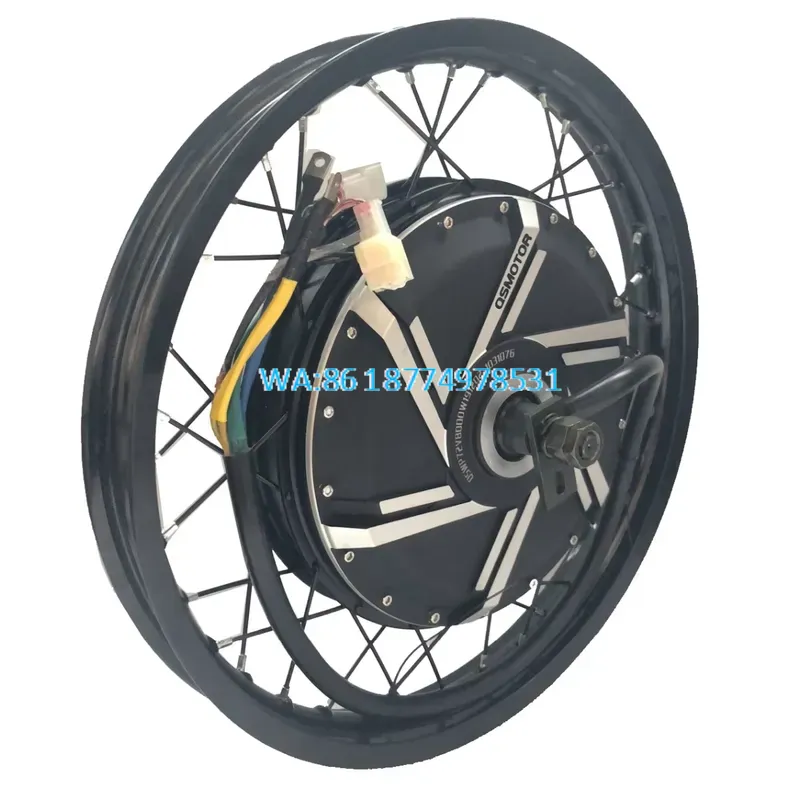 Qs Motor 273 8000W Hub Motor - QS 273 50H V3 8000W バイク用ハブモーター、19インチのバイク用リム付き