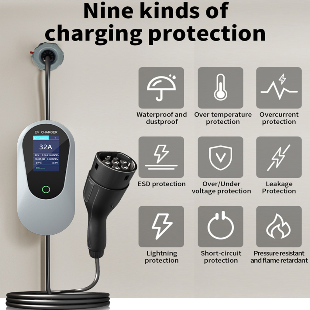 タイプ 2 ポータブル EV 充電器 22KW 32A タイ - Ev Charger Type 2 22Kw 32A 3 Phase のレビューと価格